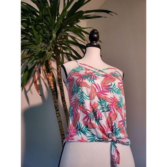 Poof! New York Dusty Rose Summer Top size medium - Picture 2 of 6